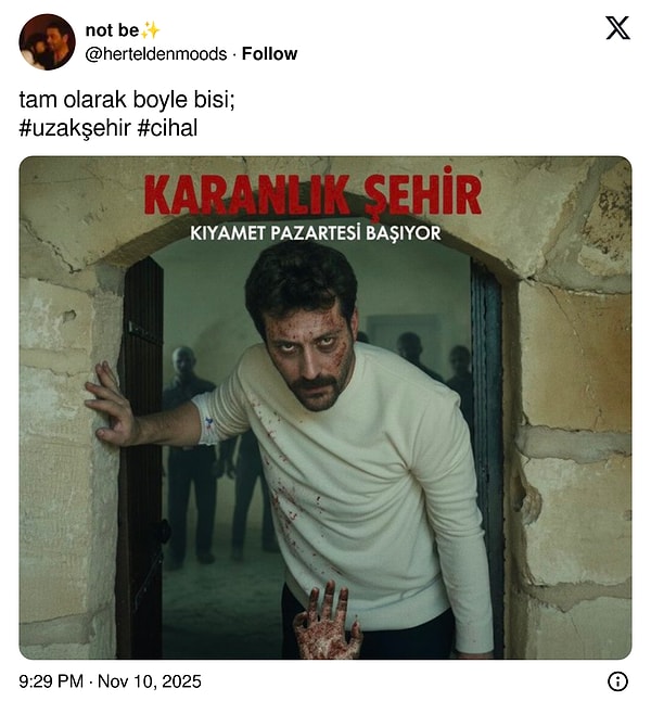 Uzak Şehir afişinden daha güzel!