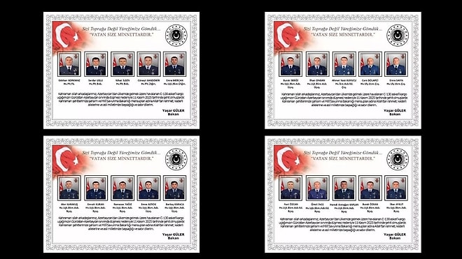 Şehit Olan 20 Askerin İsimleri Açıklandı: Türk Hava Kuvvetleri’ne Ait C-130 Kargo Uçağı Gürcistan'da Düştü!