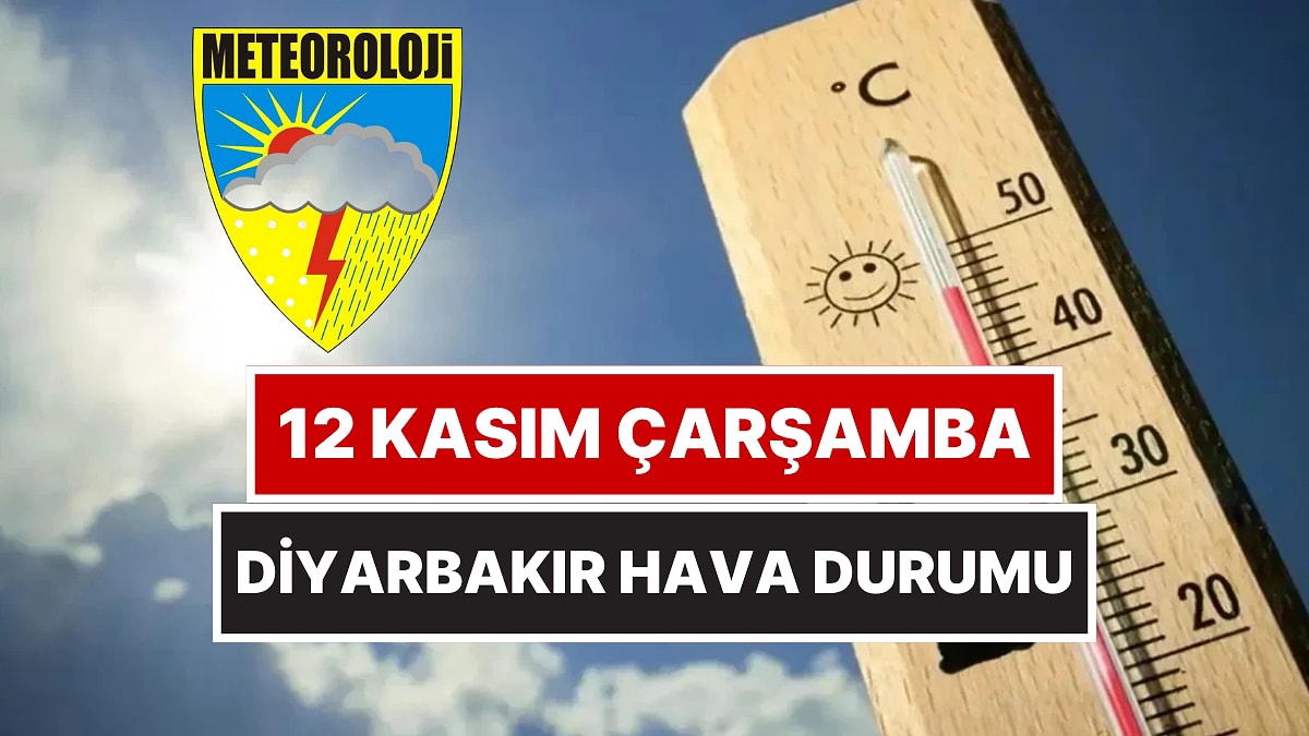 12 Kasım 2025 Çarşamba Diyarbakır Hava Durumu: Diyarbakır&apos;da Bugün Hava Nasıl?