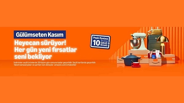 Amazon Gülümseten Kasım Fırsatları kapsamında her gün binlerce üründe yepyeni fırsatlar oluyor.