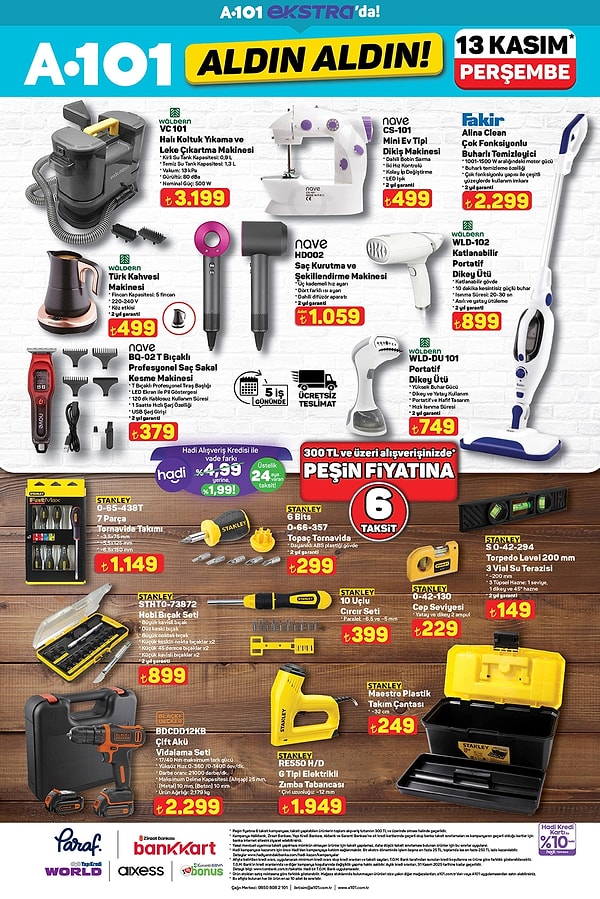 Fakir Alina Clean Çok Fonksiyonlu Buharlı Temizleyici 2.299 TL