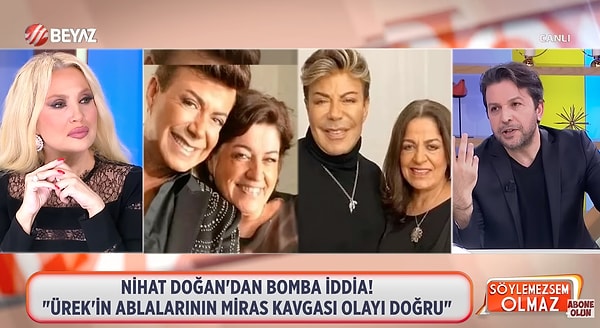 “Söylemezsem Olmaz” programında sunuculuk yapan Nihat Doğan, ortaya atılan "miras kavgası" iddialarıyla ilgili şok detaylar paylaştı.