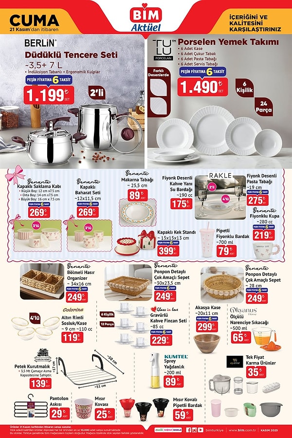 Berlin Düdüklü Tencere Seti 1.199 TL