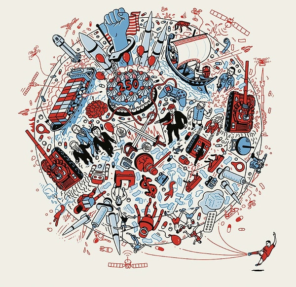 Hidden messages in the cover of The Economist 2026.