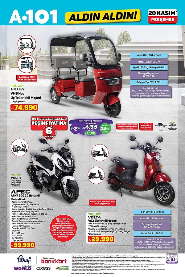 APEC APX7 200 CC Benzinli Motosiklet 99.990 TL