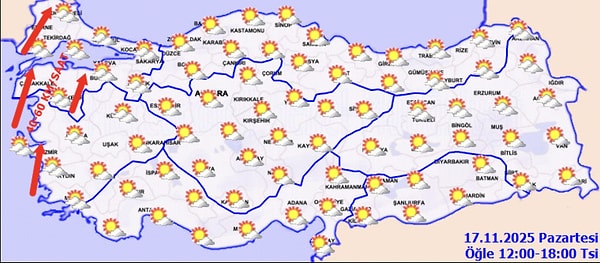 17 Kasım hava durumu: Bugün yağmur var mı? Sıcaklık arttı mı?