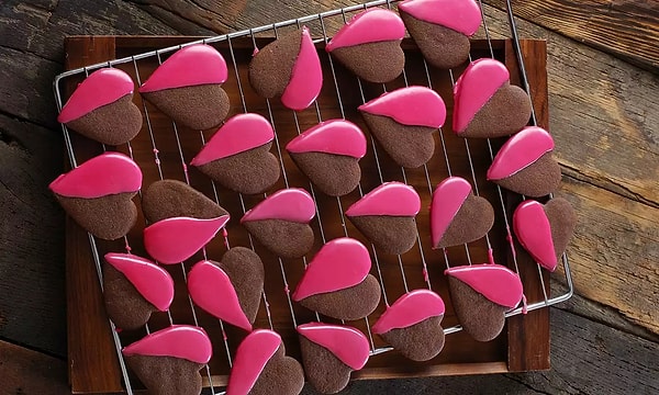 Kalpli Pembe Kurabiye