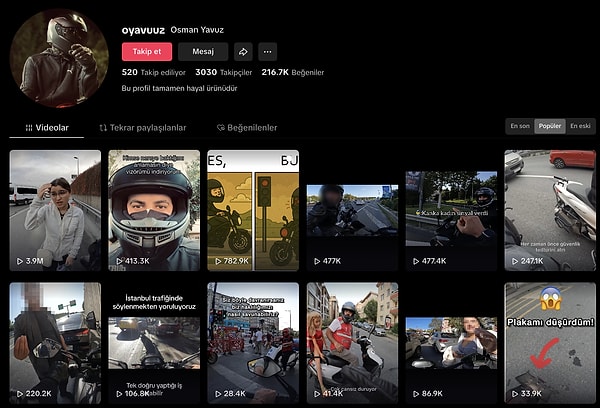 Öztürk paylaşımına şöyle bir açıklama da yaptı.