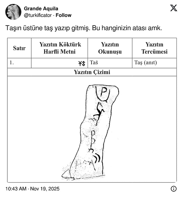 Gayet net biriymiş.