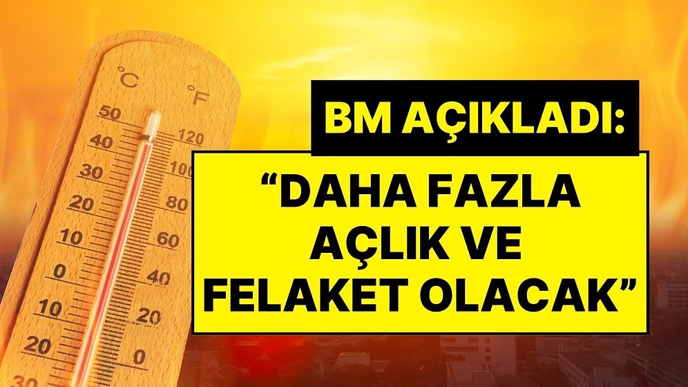 Birleşmiş Milletler’den Sıcaklık Uyarısı: “2030 Yılında Daha Fazla Açıklık ve Felaket Olacak”
