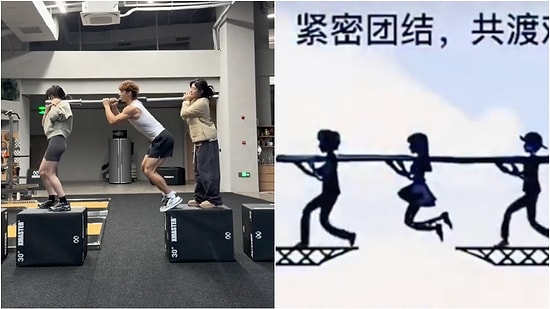 A Group of Athletes Tried the Social Media-Famous Crossing a Bridge with a Stick Video