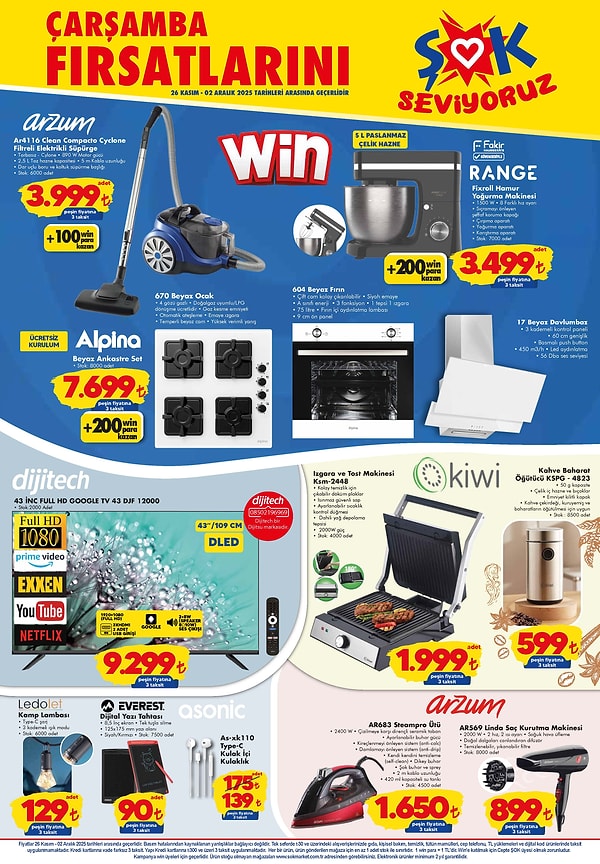 Arzum AR4116 Clean Compacto Cyclone Filtreli Elektrikli Süpürge 3.999 TL