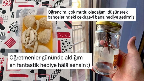 Öğretmenler Günündeki Hediyelerinde Yaratıcılıkta Sınır Tanımayarak Gülümseten Öğrenciler