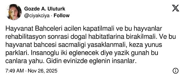 Hayvanat bahçesi kavramı masaya yatırıldı.