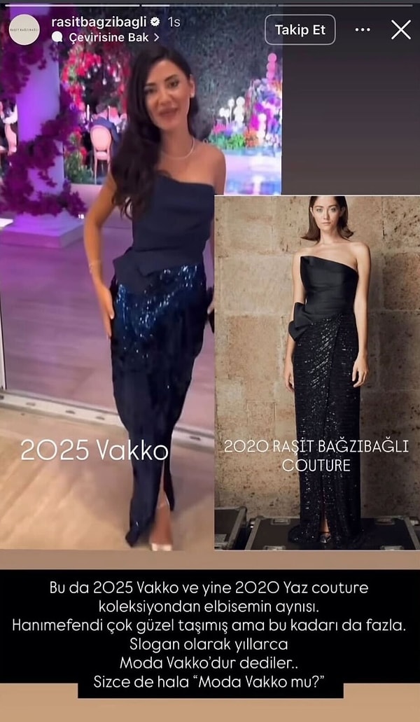 Tüm bu paylaşımlarının sonunda ünlü tasarımcı, “Taklitler asıllarını yaşatır.” diyerek sitem etti.