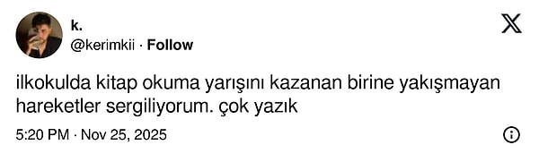 Yazık...