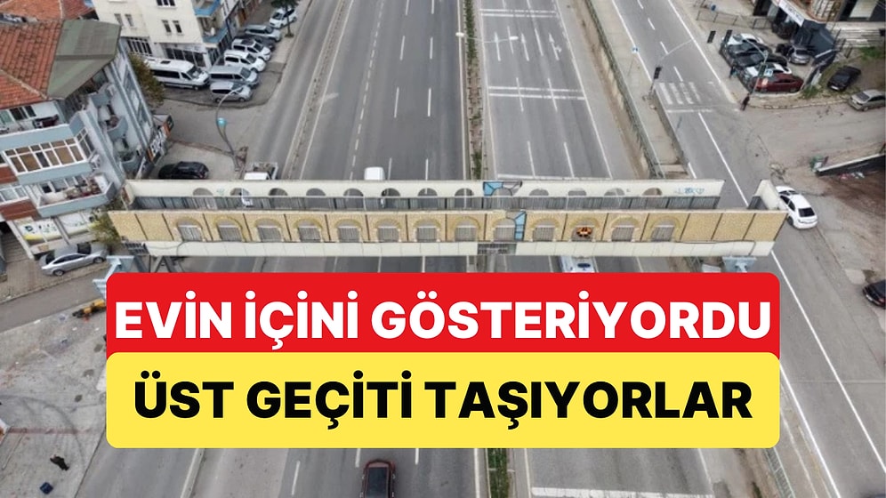 Üst Geçitten Evinin Göründüğünü İddia Eden Vatandaş Geçiti Taşıtıyor