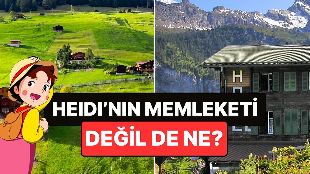 Heidi'nin Memleketi: Nüfusu 200'ü Bulmayan Bu Köye Tek Ulaşım Aracı Teleferik