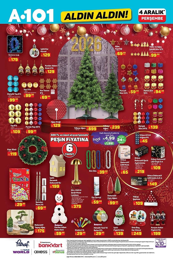 Yılbaşı Ağacı 150 cm 899 TL