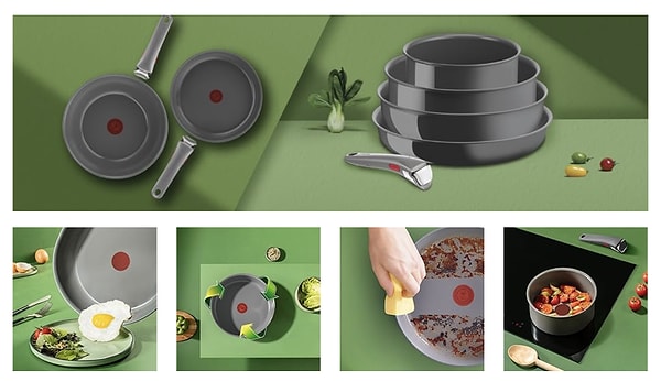 Çevresel Etkisi Az Malzemelerle Üretilmiş Eko Tasarımlı İndüksiyon Uyumlu