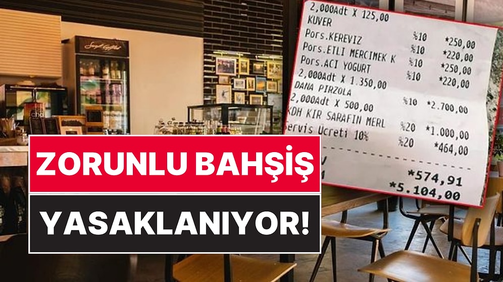 Bakanlık Harekete Geçti: Masa Ücreti ve Servis Bedeli Gibi 'Zorunlu Bahşiş' Düzenlemesine Yasak Getiriliyor!