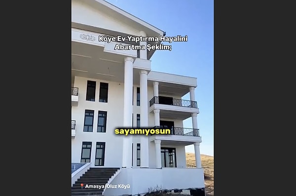 Ev değil saray.