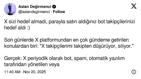 İletişim Bakanlığı Dijital Medya Koordinatörü Aslan Değirmenci de bu konuyu şöyle izah etti.
