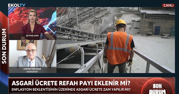 2026 asgari ücret için canlı yayında rakam verdi.