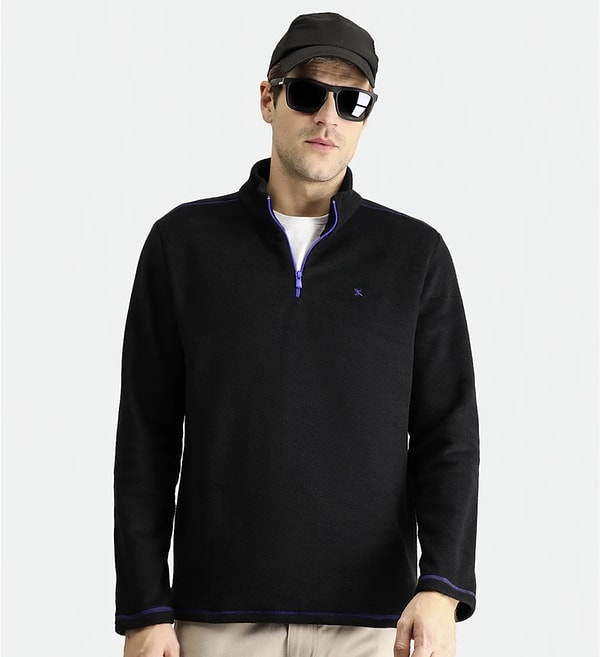 Kiğılı Yarım Fermuarlı Nakışlı Polar Sweatshirt, bugün Hepsiburada'da indirimde!