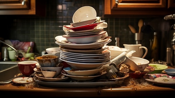 7. İlginç bir tavsiyemiz olacak: Kirli bulaşıkları fırında sakla. Neden mi?