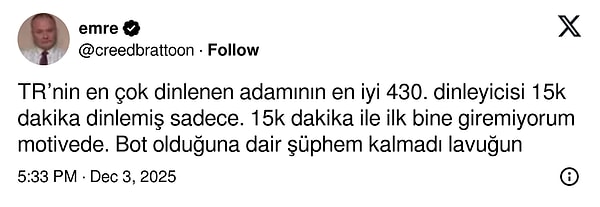 Bu paylaşım kısa sürede viral olurken, bir başka kullanıcı ise tepkiyle şu yorumu yaptı: