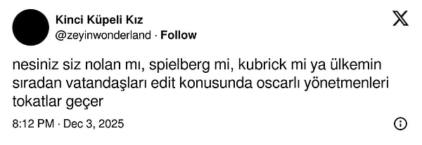Ve edite gelen yorumlardan birkaçı 👇