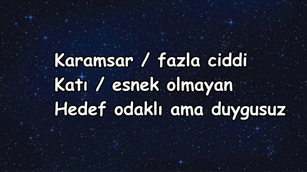 3 olumsuz özelliğin;👇