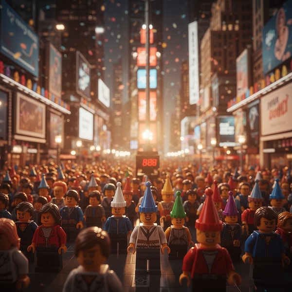 1. New York, ABD: Times Meydanı'nda ışıltılı bir bekleyiş mevcut!