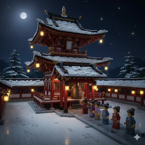 6. Tokyo, Japonya: Tapınaklarda huzurlu bir başlangıcın sesleri duyuluyor.