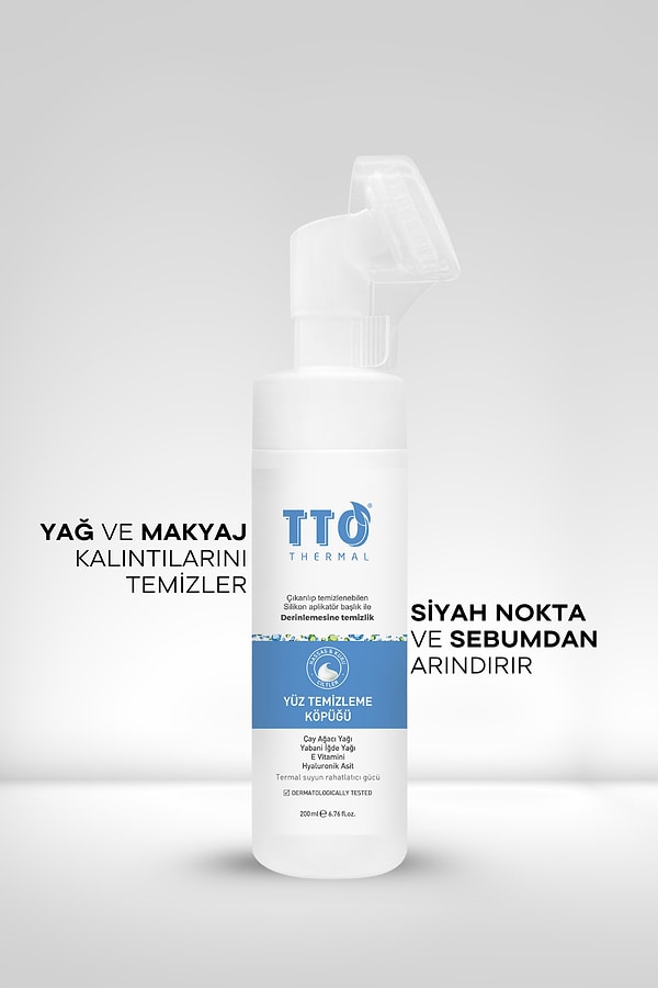 6. Yağlı, Akneli, Hassas ve Demodeks Kaynaklı Sorunlar Yaşayan Ciltlere: TTO Yüz Temizleme Köpüğü