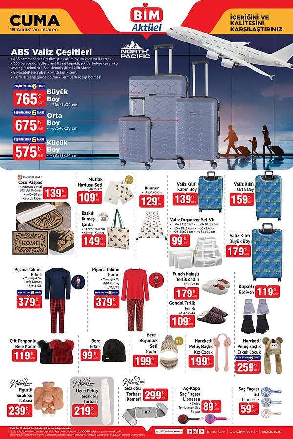 North Pacific Büyük Boy ABS Valiz 765 TL