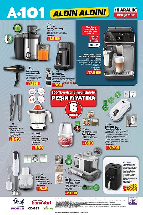 Philips 4440 Serisi LatteGo Tam Otomatik Espresso Makinesi 17.599 TL