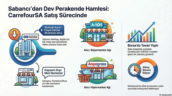 Türkiye'de 1250 şubesi bulunan CarrefourSA'nın satışı için çalışmalar hızlandı.