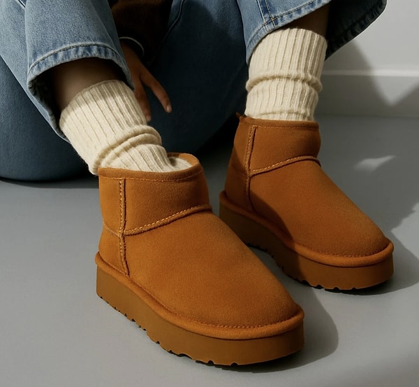 Muggo içi tüylü günlük mini yarım bot, bugün %64 indirimde!