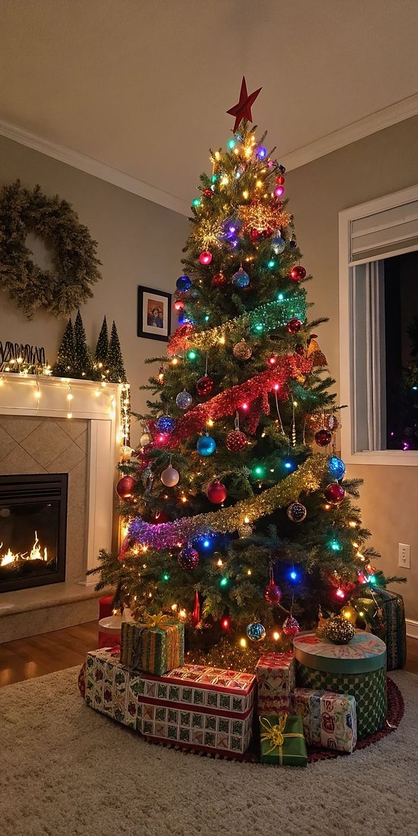 Rengarenk ve Enerjik Yılbaşı Ağacı