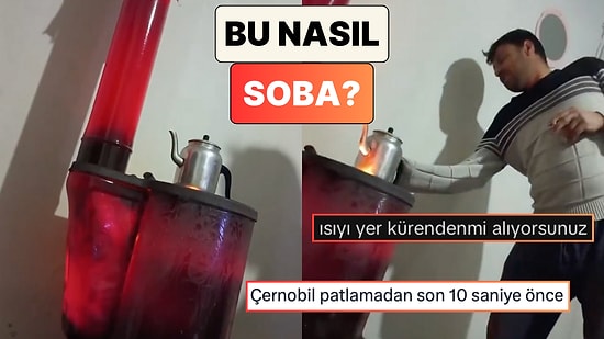 İzlerken Terleyeceksiniz: Bir Vatandaş Cayır Cayır Yanan Sobasını Paylaştı