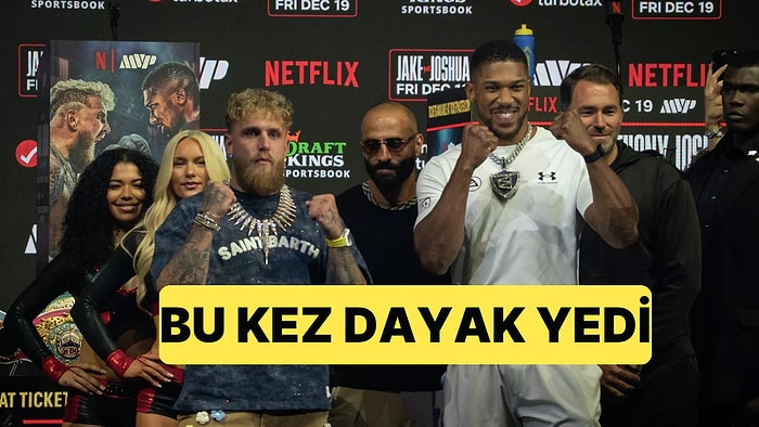Jake Paul Bu Kez Sert Kayaya Çarptı: Anthony Joshua, Jake Paul'ün Çenesini Kırdı