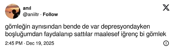 Kendisi yalnız değildi.