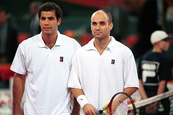 7. 1989 - 2002 arasında 90’lar tenisinin yönünü belirleyen Andre Agassi - Pete Sampras rekabeti!