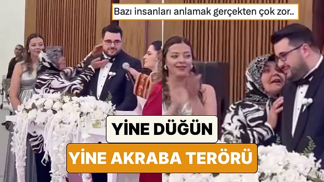 Nikahta Damadın Evet Diyeceği Esnada Kulağına Bir Şey Söylemek İsteyen Teyze Viral Oldu