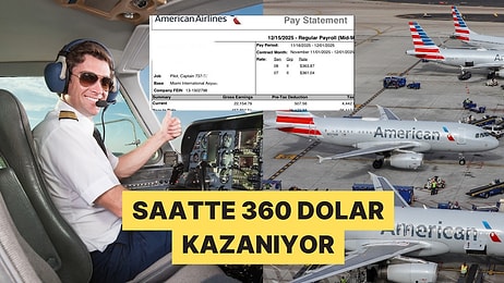 American Airlines'ta Görev Yapan Bir Pilot Maaş Bordrosunu Paylaştı