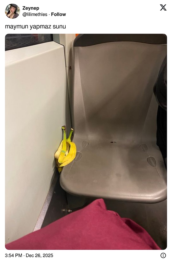 Buradan bir maymun geçmiş diyecektik ama...