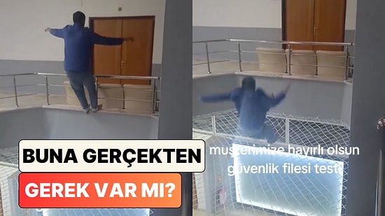 Bu İşin Sonu Nereye Varacak? Yine Bir Usta Yaptığı Fileyi Üzerine Atlayarak Kontrol Etti