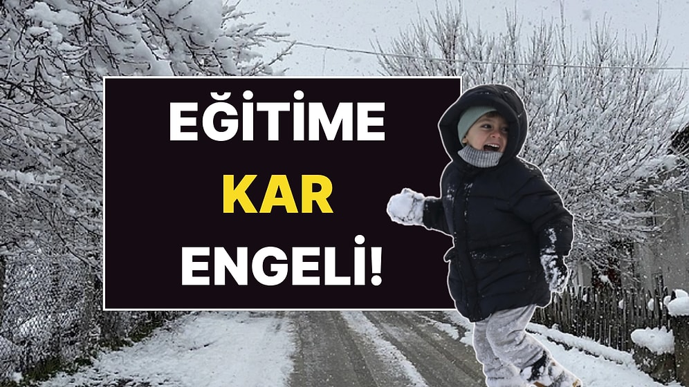 Eğitime 'Kar' Engeli: Zonguldak'ta Olumsuz Hava Koşulları Nedeniyle Okullar Tatil Edildi